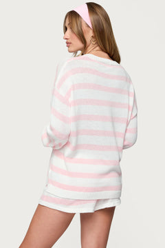 Rêvassoir Oversized Striped Sweater Set