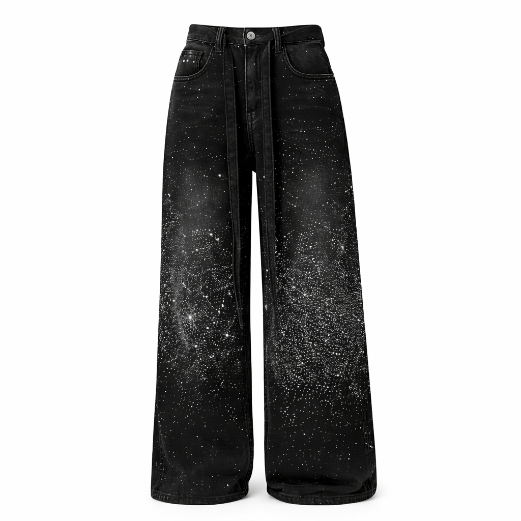 Rhinestone Denim Jeans